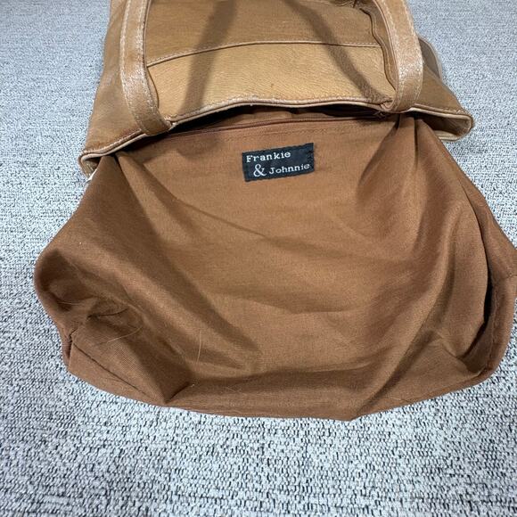 Frankie & Johnnie Brown Leather Shoulder Bag Purse - Picture 8 of 10